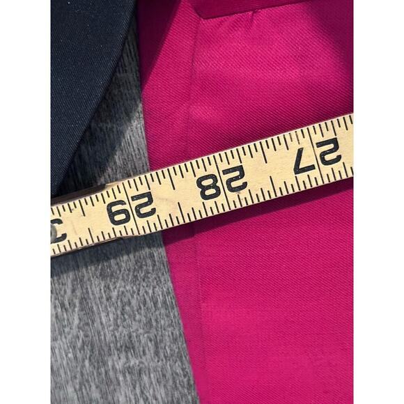 Isabel Marant Red Belted Paperbag Waist Straight Leg Trouser Pants Size 36 - Picture 10 of 11